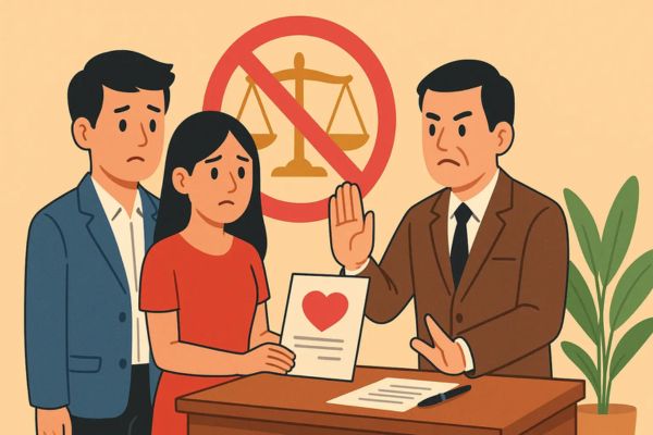Đăng ký kết hôn khi một bên thuộc diện cấm kết hôn theo pháp luật