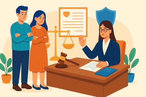 Quyền của vợ/chồng với tài sản trong trường hợp bị kiện